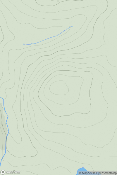 Thumbnail image for Fence of Knockdon showing contour plot for surrounding peak