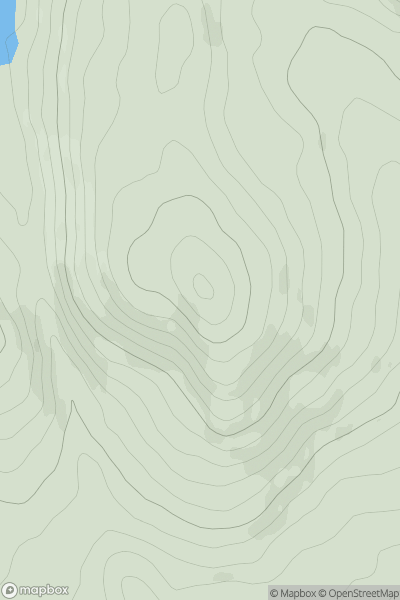 Thumbnail image for Craiglowrie showing contour plot for surrounding peak