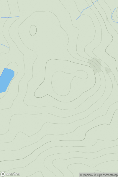 Thumbnail image for Knockman Hill showing contour plot for surrounding peak