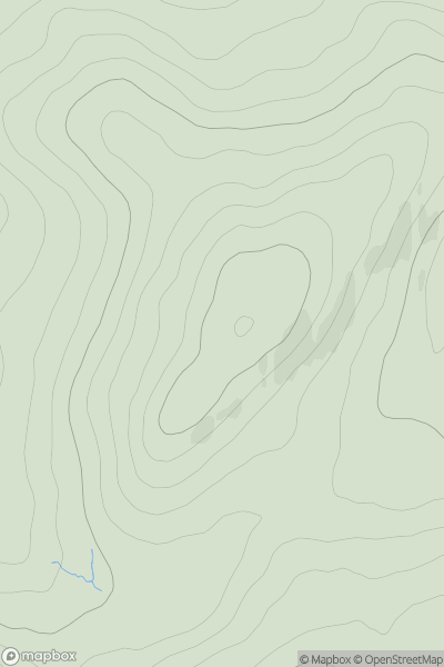 Thumbnail image for Big Fell showing contour plot for surrounding peak