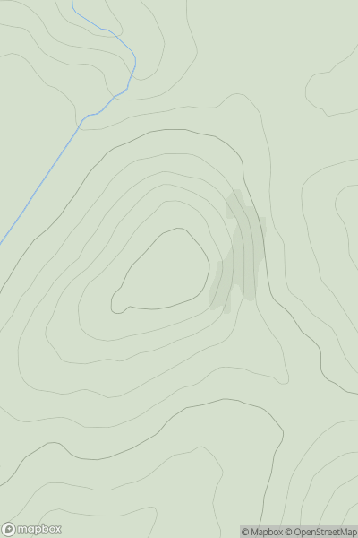 Thumbnail image for Benbrake Hill showing contour plot for surrounding peak