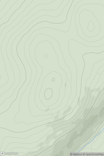 Thumbnail image for Green Benan showing contour plot for surrounding peak
