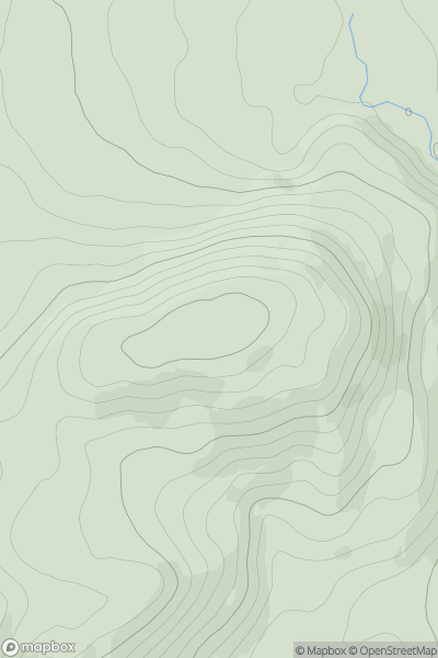 Thumbnail image for Fore Hill of Glengap showing contour plot for surrounding peak