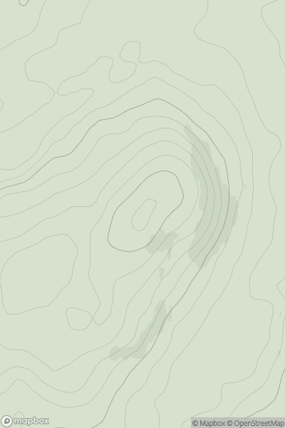 Thumbnail image for Arroch Hill showing contour plot for surrounding peak