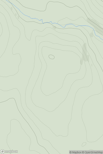 Thumbnail image for Auchengeith Hill showing contour plot for surrounding peak