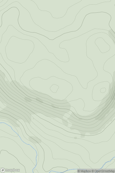 Thumbnail image for Dunrod Hill showing contour plot for surrounding peak