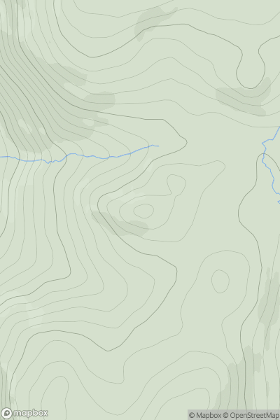 Thumbnail image for Doonans Hill showing contour plot for surrounding peak
