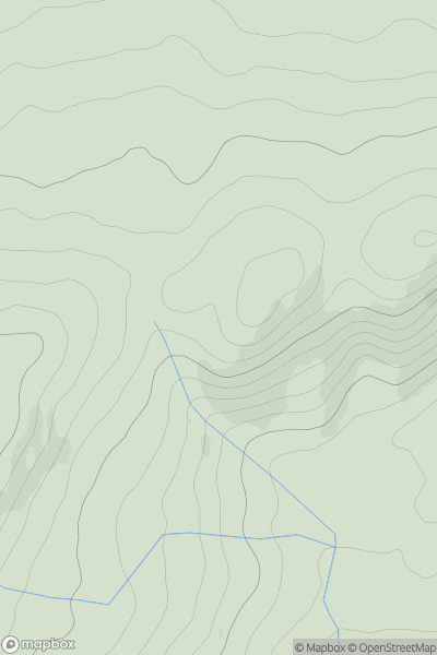 Thumbnail image for Mountain End showing contour plot for surrounding peak