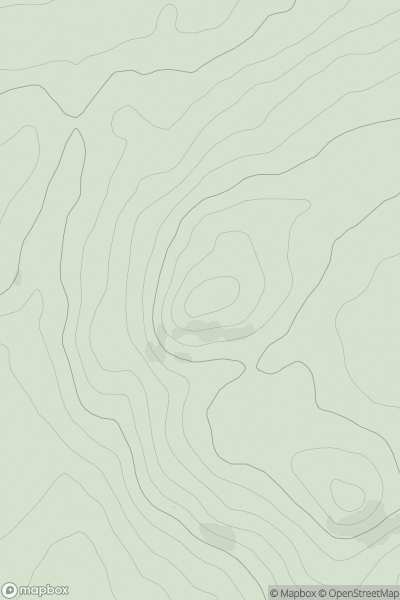 Thumbnail image for Fell of Laghead showing contour plot for surrounding peak