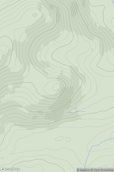 Thumbnail image for Tynron Doon showing contour plot for surrounding peak
