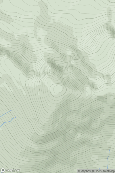 Thumbnail image for Sgurr na Ba Glaise showing contour plot for surrounding peak