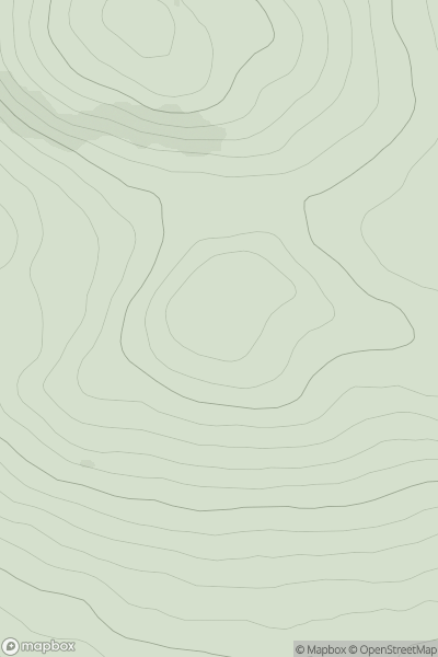 Thumbnail image for Fleuchlarg Hill showing contour plot for surrounding peak