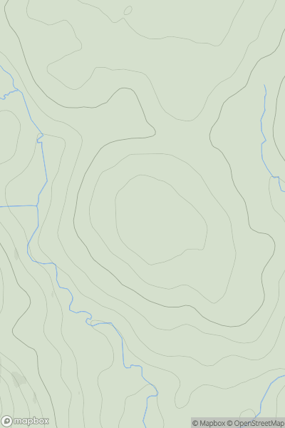 Thumbnail image for Whitecairn Hill showing contour plot for surrounding peak
