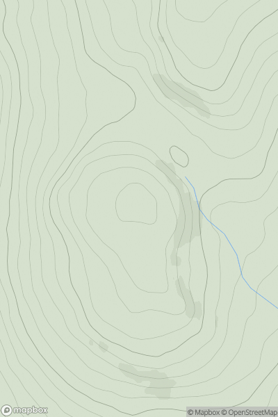 Thumbnail image for Kirkmichael Fell showing contour plot for surrounding peak