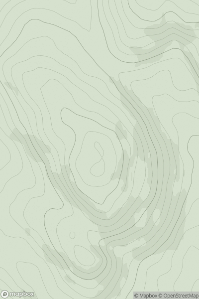 Thumbnail image for Bentudor showing contour plot for surrounding peak