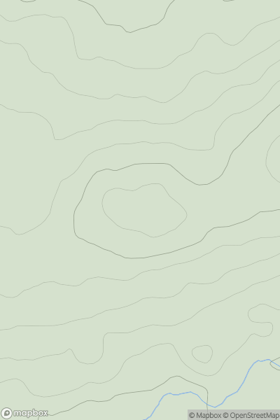 Thumbnail image for Will's Hill showing contour plot for surrounding peak