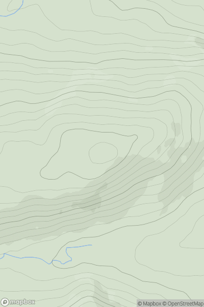 Thumbnail image for Glenlee Hill showing contour plot for surrounding peak