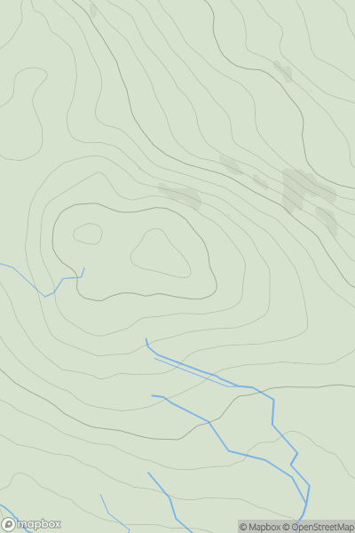 Thumbnail image for Slatehouse Hill showing contour plot for surrounding peak
