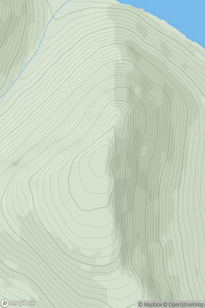 Thumbnail image for Sron a' Choire Chnapanaich (Sron a' Choire Chnapanich) showing contour plot for surrounding peak