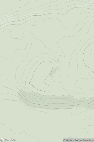 Thumbnail image for Cawin Hill showing contour plot for surrounding peak