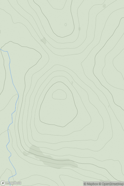 Thumbnail image for Auchengassel Hill showing contour plot for surrounding peak