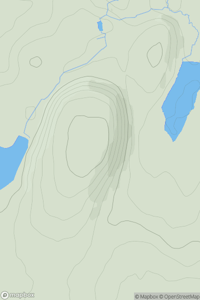 Thumbnail image for Neilston Pad showing contour plot for surrounding peak