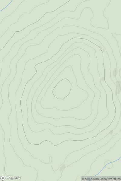 Thumbnail image for Slogarie Hill showing contour plot for surrounding peak