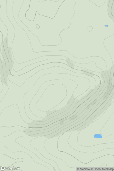 Thumbnail image for Marthrown Hill showing contour plot for surrounding peak