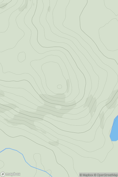 Thumbnail image for Shancastle Doon showing contour plot for surrounding peak