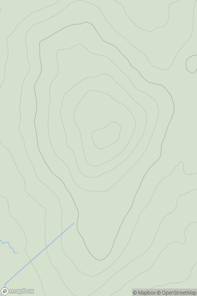 Thumbnail image for Balmurrie Fell showing contour plot for surrounding peak