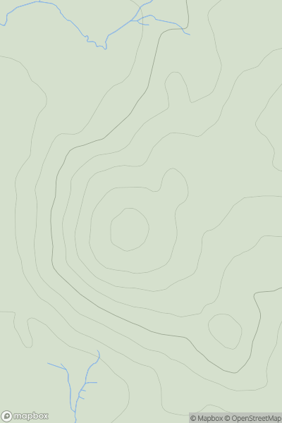 Thumbnail image for Barlaes Hill showing contour plot for surrounding peak
