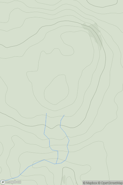 Thumbnail image for Breaker Hill showing contour plot for surrounding peak