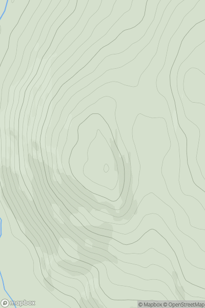 Thumbnail image for Doon of Culreoch showing contour plot for surrounding peak