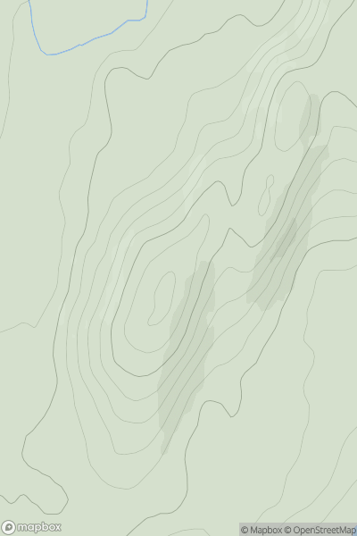 Thumbnail image for Meikle Culcaigrie Hill showing contour plot for surrounding peak