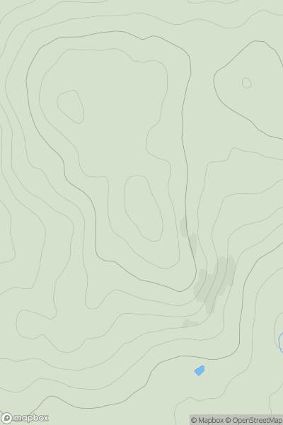 Thumbnail image for Shaw Fell showing contour plot for surrounding peak