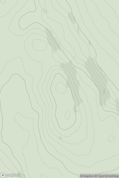 Thumbnail image for Moss Castle showing contour plot for surrounding peak