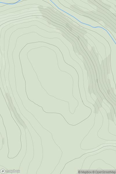 Thumbnail image for Crairiepark Hill showing contour plot for surrounding peak