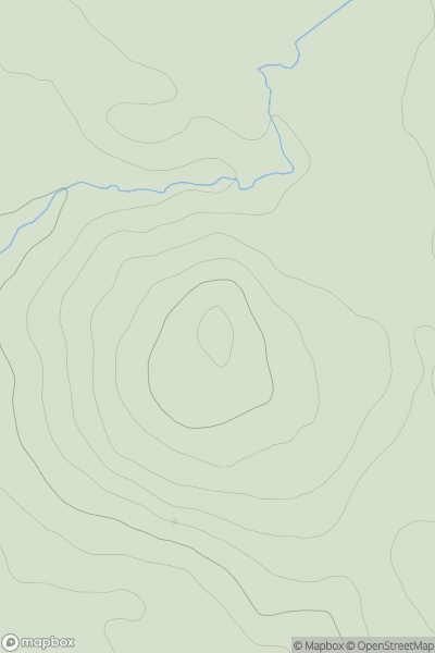 Thumbnail image for Ardoch Hill showing contour plot for surrounding peak
