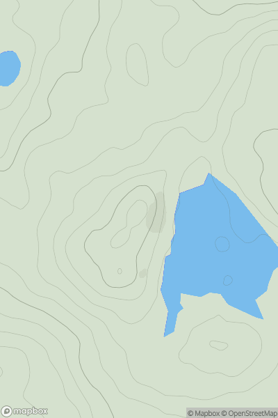 Thumbnail image for Blairinnie Hill showing contour plot for surrounding peak