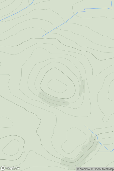 Thumbnail image for Knockormal Hill showing contour plot for surrounding peak