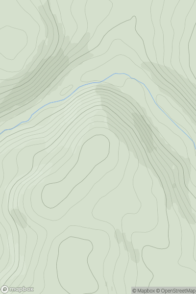 Thumbnail image for Benan Hill showing contour plot for surrounding peak