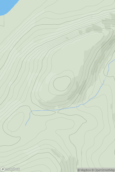 Thumbnail image for Byne Hill showing contour plot for surrounding peak