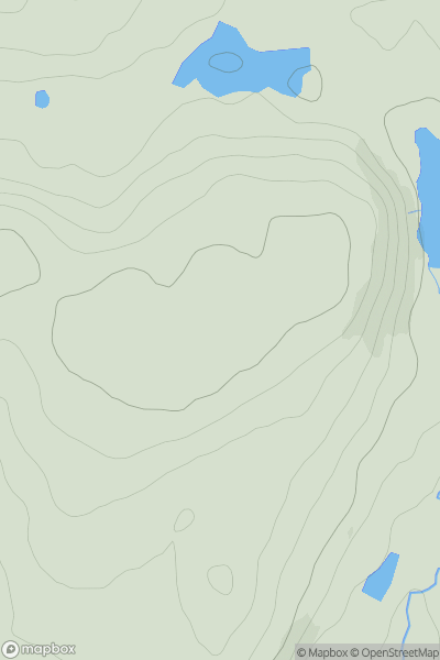 Thumbnail image for Cuff Hill showing contour plot for surrounding peak