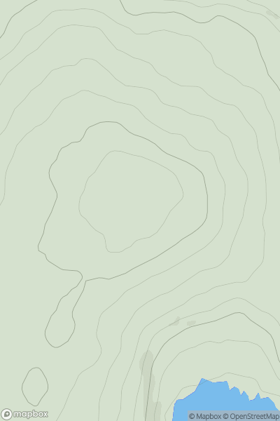 Thumbnail image for Auchencloy Hill showing contour plot for surrounding peak