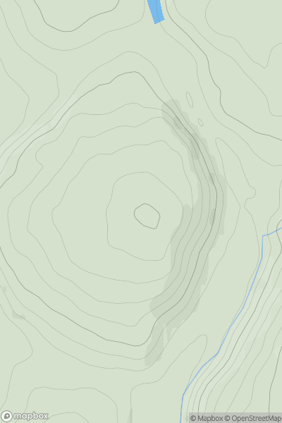 Thumbnail image for Barnmuir Hill showing contour plot for surrounding peak
