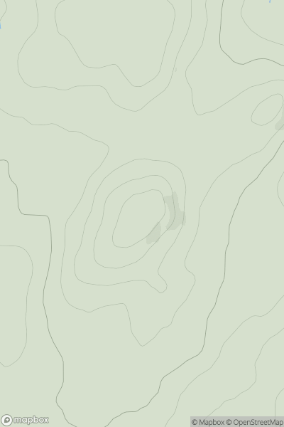 Thumbnail image for Bught Fell showing contour plot for surrounding peak
