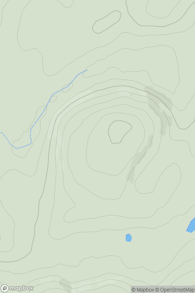 Thumbnail image for Brownmuir showing contour plot for surrounding peak