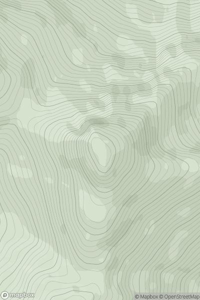 Thumbnail image for Sgurr Dhomhnuill showing contour plot for surrounding peak