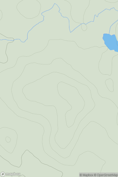 Thumbnail image for Barlay Hill showing contour plot for surrounding peak