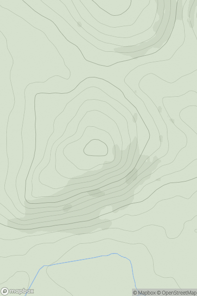 Thumbnail image for Auchengray Hill showing contour plot for surrounding peak